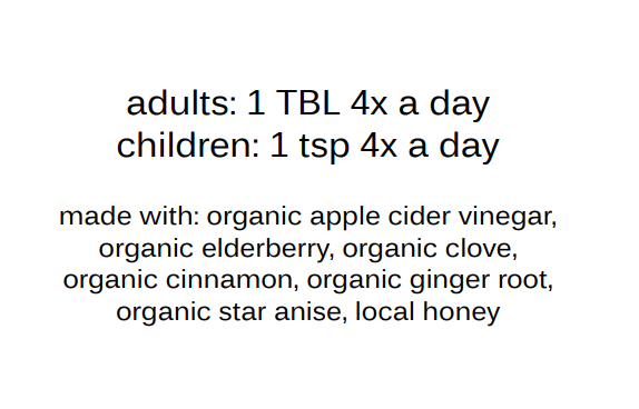 Organic Elderberry Syrup ~ Shelf Stable